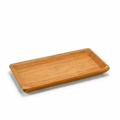 Travessa. Bambu. Incluso caixa de cartão. Food grade. 255 x 130 x 18 mm | Caixa: 260 x 134 x 26 mm