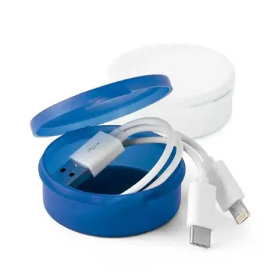 Cabo USB 3 em 1. ABS e PVC. Adequado para carregar dispositivos móveis. Dispõe de um conector USB...