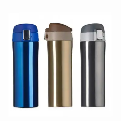 Garrafa térmica 350ml colorida com trava