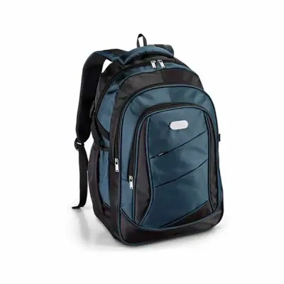 Mochila para notebook com compartimento almofadado e bolsos frontais