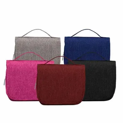 Necessaire Nylon Oxford em várias cores 