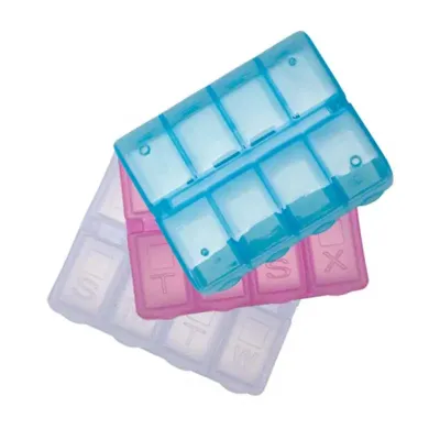 Porta-comprimido semanal com opção de cores