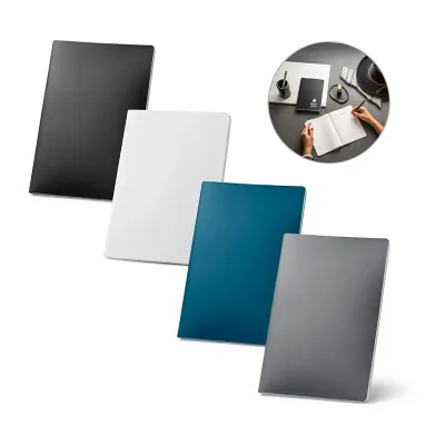 Caderno A5 resistente à água, com capa flexível 100% em papel pedra