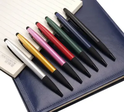 Caneta Metal Touch, opções de cores