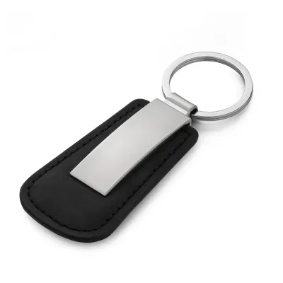 Chaveiro em metal fosco + PU