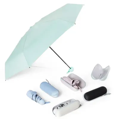 Guarda-chuva manual cápsula em poliéster de impacto: várias cores