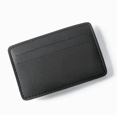 Porta cartão de visita em couro legítimo ou sintético