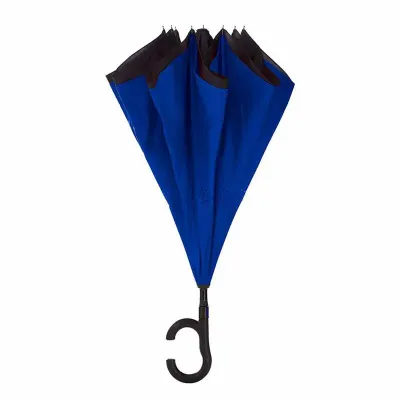 Guarda-chuva invertido com forro interno - azul