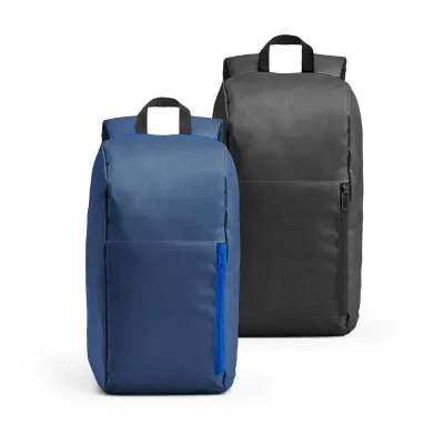 Mochila em nylon 600D com Bolso frontal e zíper