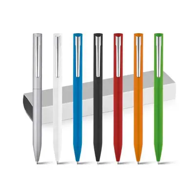 Caneta em alumínio Twist e Clipe