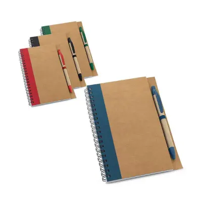 Caderno capa dura papel kraft