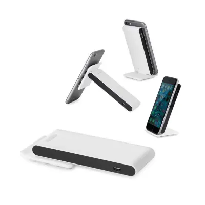 Bateria portátil ABS. Power Bank com ventosas na base