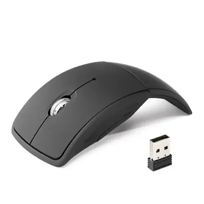 Mouse wireless dobrável 2.4G preto