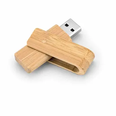 Pen drive de 16Gb em bambu