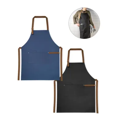 Avental 100% Algodão (azul e preto)