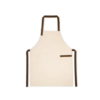Avental em 100% algodão canvas (320 g/m²) com detalhes em metal