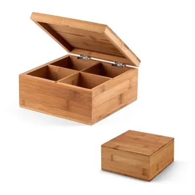 Caixa de chás em bambu