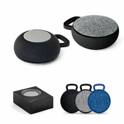 Caixa de som com microfone