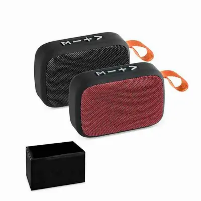 Caixa de som com microfone e transmissão via bluetooth