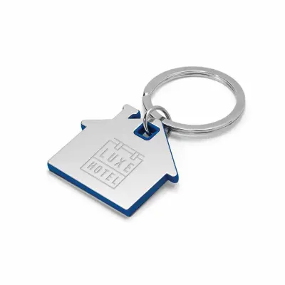 Chaveiro casa. Metal e ABS