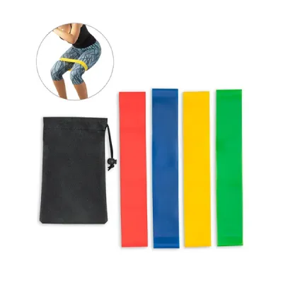 Conjunto de 4 Bandas Elásticas de Ginástica