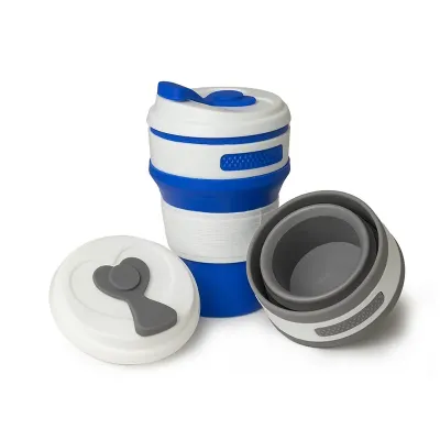 Copo Retrátil de Silicone 350ml (2 OPÇÕES DE CORES)