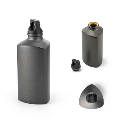 Squeeze em alumínio 600ml com tampa em PP