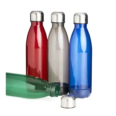 Garrafa translucida de plástico: opções de cores