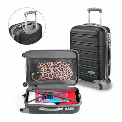 Mala de viagem com bolso interno e divisória