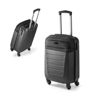 Mala de viagem executivo em ABS e 600D com 4 rodas duplas giratórias