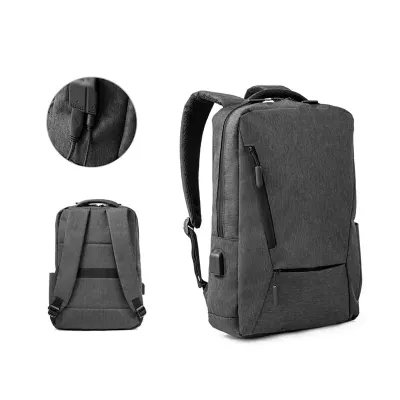 Mochila para notebook em 900D com um compartimento principal com bolso forrado