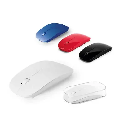 Mouse wireless em caixa transparente