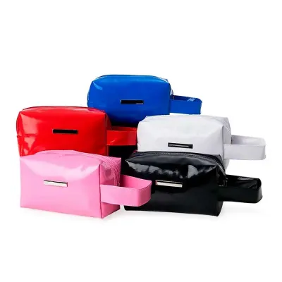 Necessaire Vinil Impermeável com Plaquinha