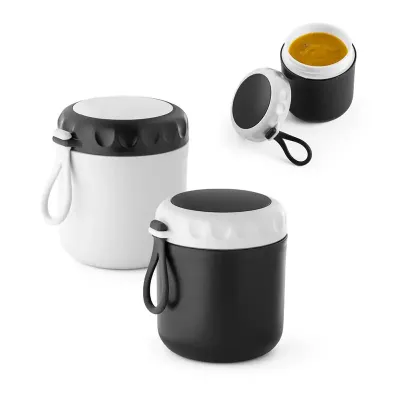 Recipiente Térmico - preto e branco