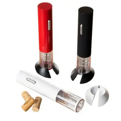 Saca Rolhas Elétrico com suporte cortador de lacre