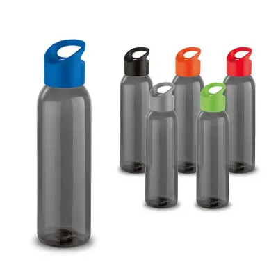 Squeeze na cor preto com tampa colorida 