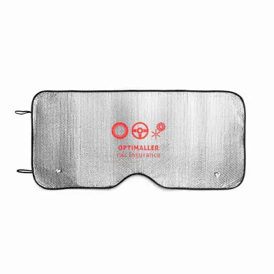 Protetor solar para carros, forrado com folha de alumínio na frente e verso 