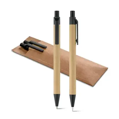 Conjunto de esferográfica e lapiseira