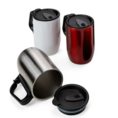 Caneca Inox Parede Dupla 400 ml