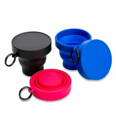 Copo retrátil de silicone