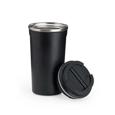 Copo Inox Preto Parede Dupla