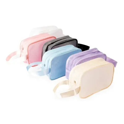 Nécessaire impermeável, em várias cores