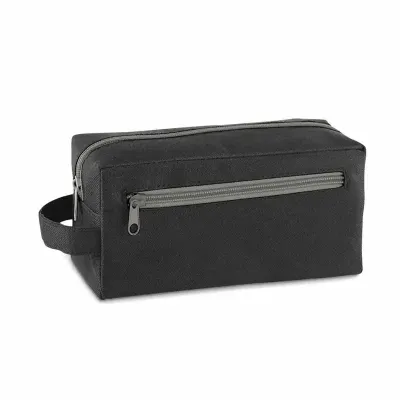 Nécessaire 600D com pega e bolso frontal
