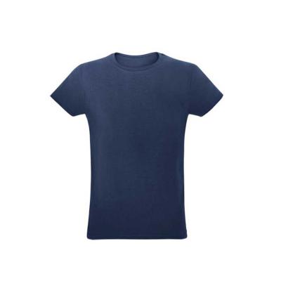Camiseta unissex de corte regular na cor azul marinho