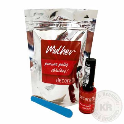 kit esmalte no sachê