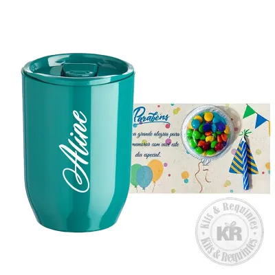 Kit aniversário com copo personalizado