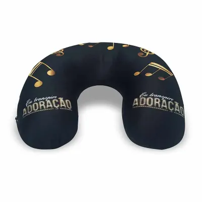 Encosto de pescoço personalizado, produzido em Tecido 100% Poliester - com impressão