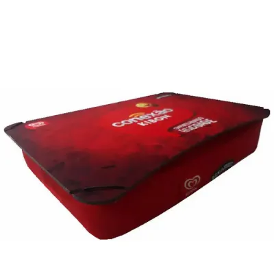 Almofada com bandeja para porta-notebook personalizada lateral