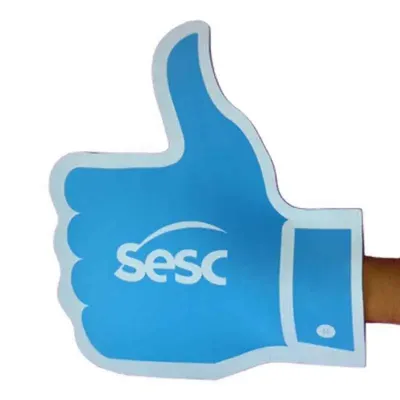 Mão para evento personalizada.