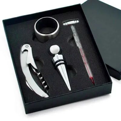 Kit vinho acessórios 4 peças